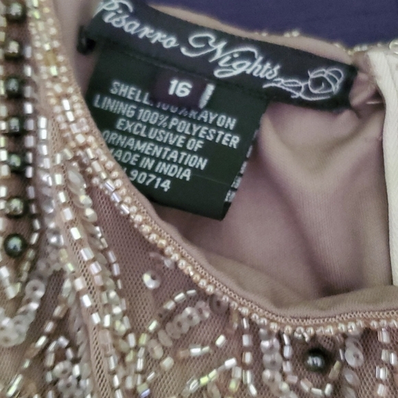 Pizarro Nights d-2200 short flapper beaded dres 16 - Picture 6 of 6